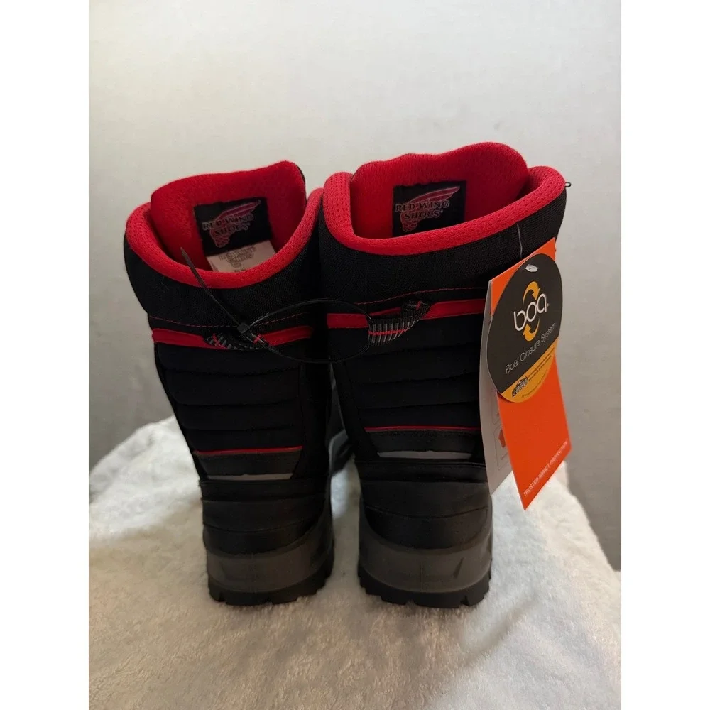MISMATCHED Red‎ Wing Shoes Mens Black Boa Work Boots Left 10 Right 11 READ NWT